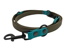 Vattentät handsfree PVC tvåfärgat hundkoppel